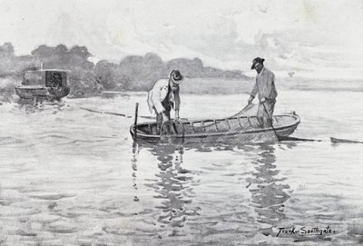 Norfolk Broads: Het ophalen van de palingpotten door Frank Southgate