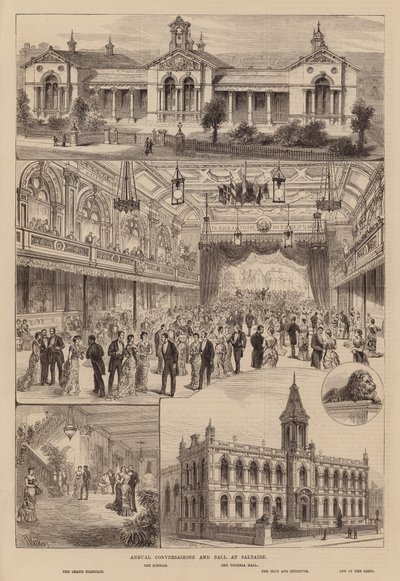 Jaarlijkse Conversatie en bal in Saltaire, Yorkshire door Frank Watkins