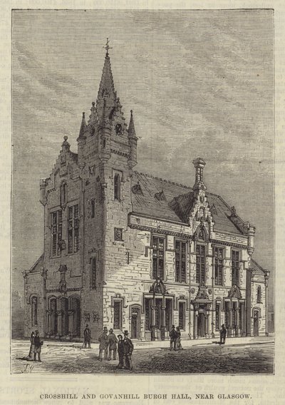 Crosshill en Govanhill Burgh Hall, nabij Glasgow door Frank Watkins