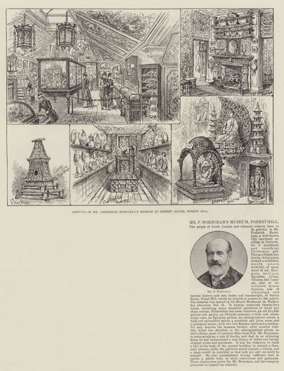 Het Museum van de heer F Horniman, Forest Hill door Frank Watkins