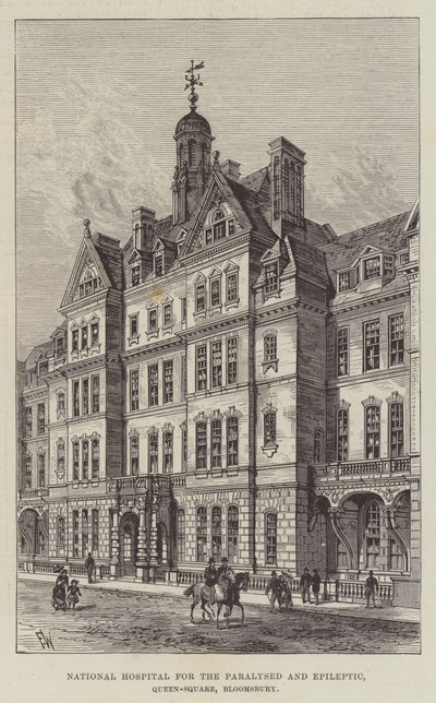 Nationaal Ziekenhuis voor Verlamden en Epileptici, Queen-Square, Bloomsbury door Frank Watkins