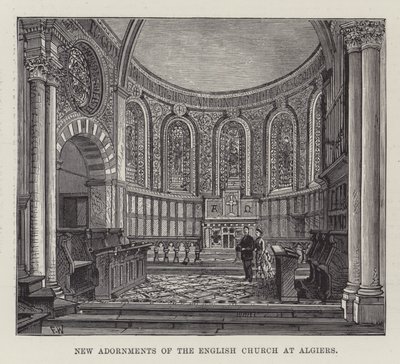 Nieuwe versieringen van de Engelse kerk in Algiers door Frank Watkins