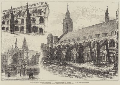 Voorgestelde restauratie van de buitenkant van Westminster Hall door Frank Watkins
