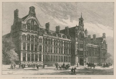 The City and Guilds of London Technical Education Central Institute, South Kensington door Frank Watkins