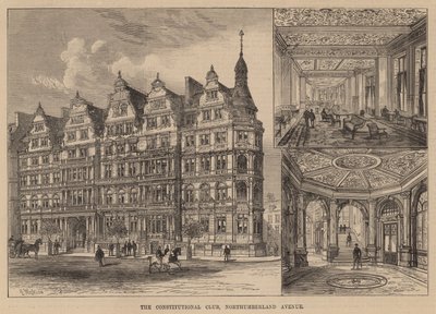 De Constitutionele Club, Northumberland Avenue door Frank Watkins