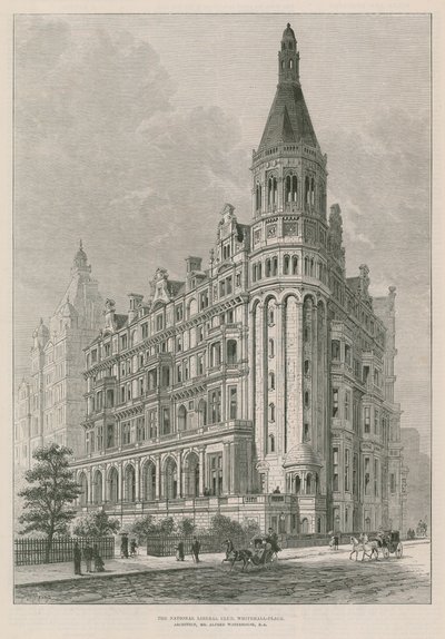 De National Liberal Club, Whitehall Place door Frank Watkins