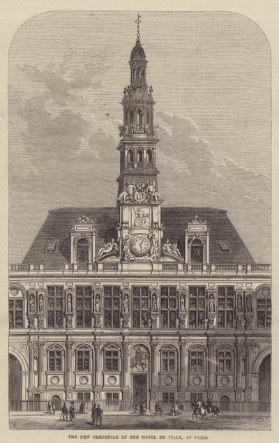 De Nieuwe Campanile van het Stadhuis, in Parijs door Frank Watkins