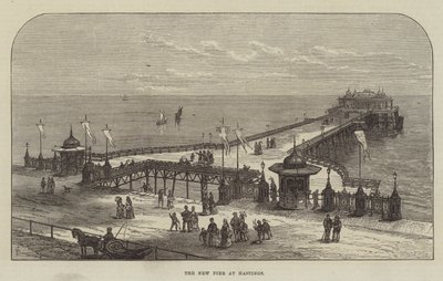 De nieuwe pier in Hastings door Frank Watkins