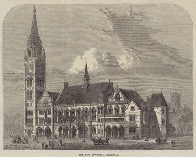 Het nieuwe stadhuis, Rochdale door Frank Watkins