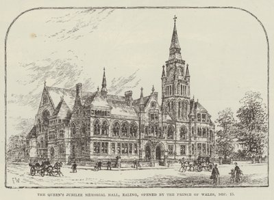 Het Jubileumherdenkingshal van de Koningin, Ealing, geopend door de Prins van Wales, 15 december door Frank Watkins