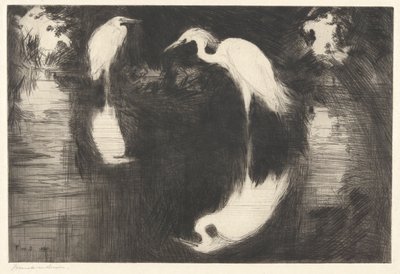 Donkere poel P. 189 Pub.St. door Frank Weston Benson