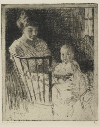 Moeder en Kind door Frank Weston Benson
