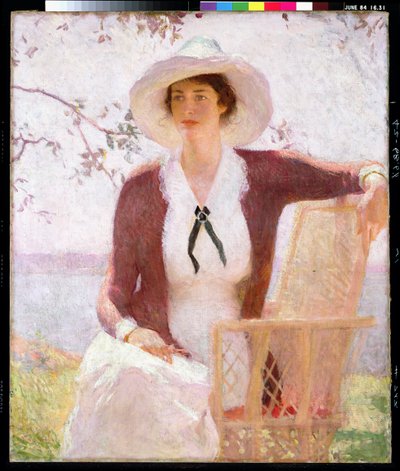 Mijn dochter Elisabeth, c.1914 door Frank Weston Benson