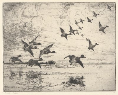 Het alarm P. 111 Pub. St. door Frank Weston Benson