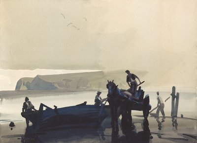 De trekkende mist door Frank Wilcox