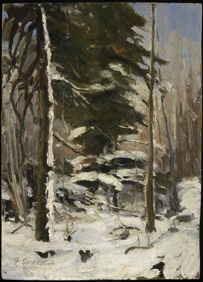 Rand van het bos door Franklin Carmichael
