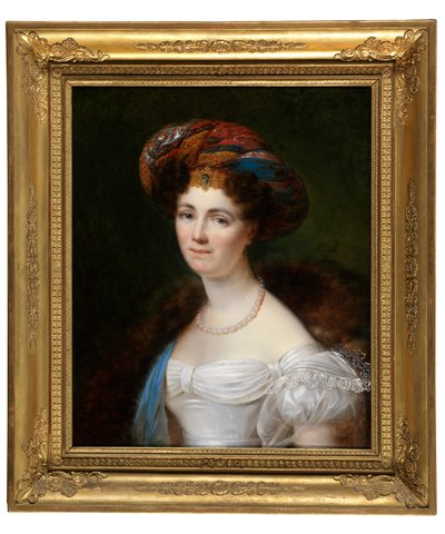 Portret van Josephine Victoire Meslier-Duvey door François Joseph Kinsoen