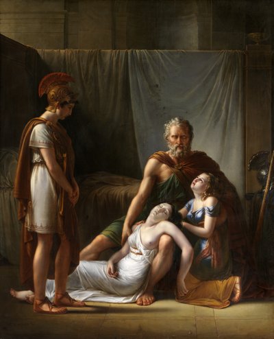 De dood van de vrouw van Belisarius door François Joseph Kinsoen