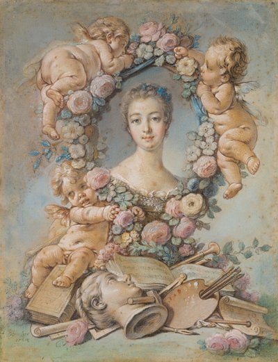 Madame de Pompadour door François Boucher