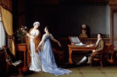 Graaf de la Foret met zijn vrouw en dochter, 1804 door François André Vincent