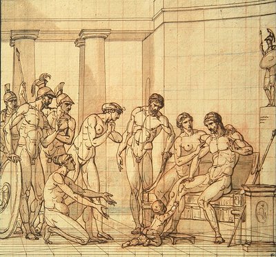 De Jonge Pyrrhus voor Glaucias door François André Vincent