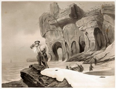 Bereneiland uit Voyages en Scandinavie, en Laponie, au Spitzberg et aux Feroe, uitgegeven 1852 door François Auguste Biard