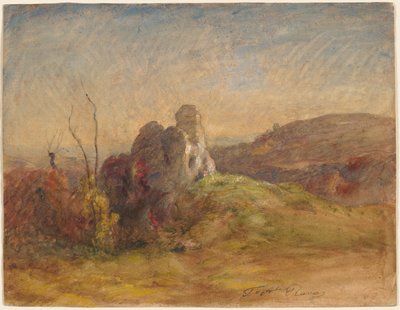 Landschap door François Auguste Ravier