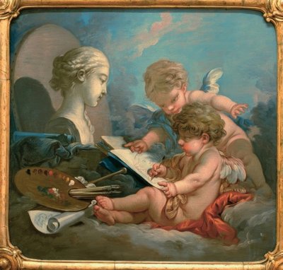 Allegorie van de schilderkunst door François Boucher