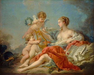 Allegorie van de muziek door François Boucher