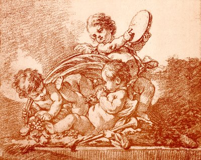 Allegorie van de herfst door François Boucher