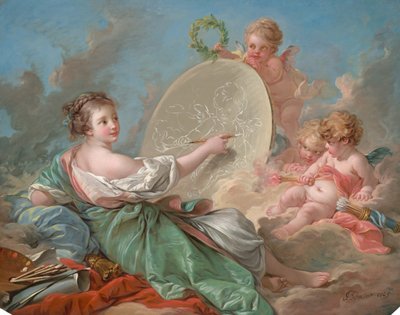 Allegorie van het Schilderen door François Boucher