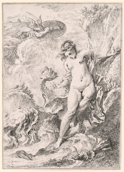 Andromeda Andromède, 1734 door François Boucher