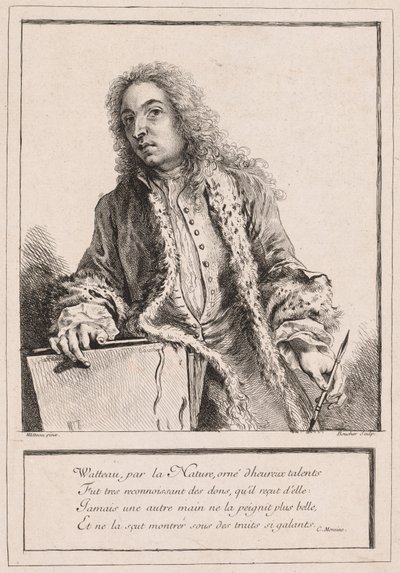 Antoine Watteau door François Boucher