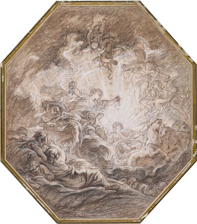 Aurora kondigt de komst van de ochtendzon aan door François Boucher