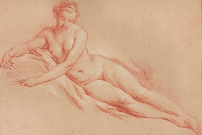 Boucher - Een liggend vrouwelijk naakt door François Boucher
