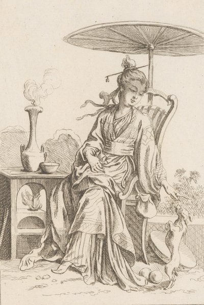 Chinese dame, 1738-45 door François Boucher