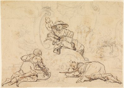 Ontwerpen voor Chinoiserie Ornament door François Boucher