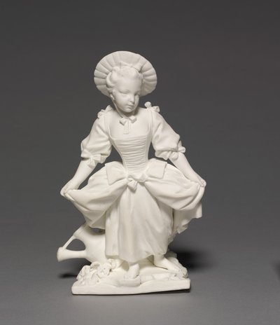 Beeld van de danser, vervaardigd door Vincennes fabriek, gemodelleerd door Pierre Blondeau, 1748-1752 door François Boucher