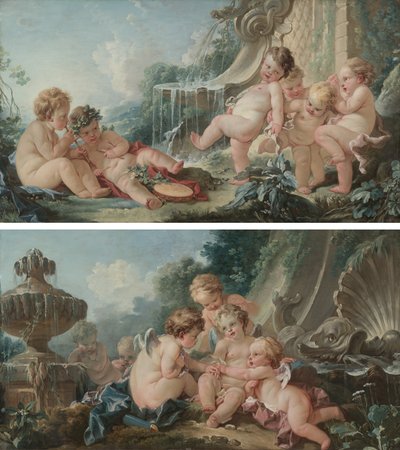 Muziek en dans en cupido