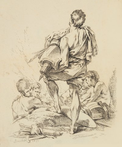 Nieuw boek van verschillende figuren, 1751 door François Boucher