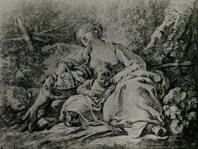 Op weg naar de markt door François Boucher