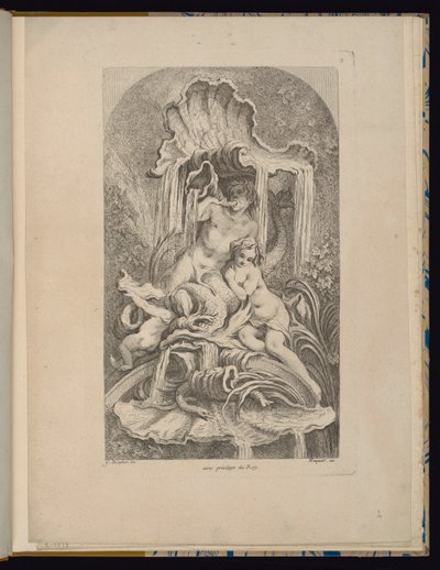 Plaat 2, Verzameling van fonteinen door François Boucher