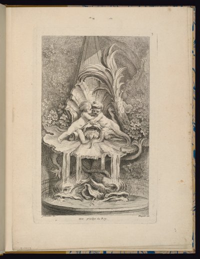 Plaat 3, Receuil de Fontaines (Collectie van Fonteinen) door François Boucher