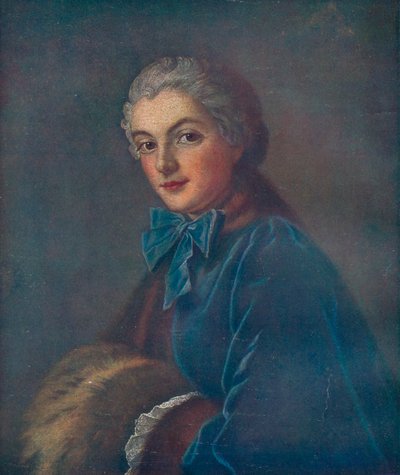 Portret van een jonge vrouw door François Boucher