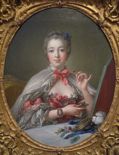 Portret van de Markiezin de Pompadour 1721-1764, 1750 door François Boucher
