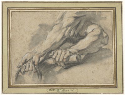 Studies van twee onderarmen door François Boucher