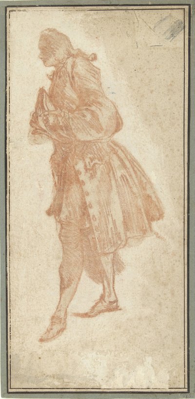Studie voor Philinte (ontwerp voor de illustratie van Le Misanthrope uit de editie van 1734 van Molière