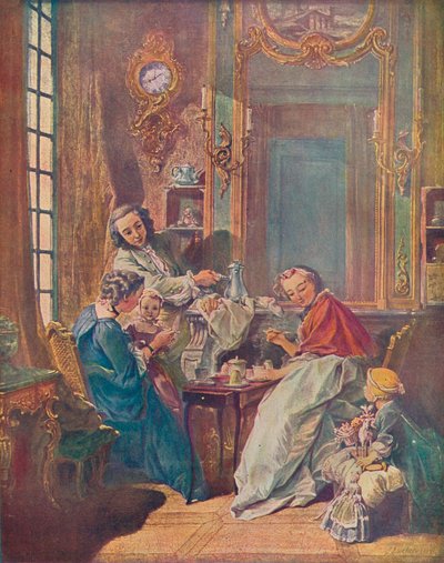 De middagmaaltijd, 1739 door François Boucher