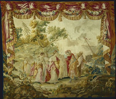 De Aankomst van Telemachus op het Eiland van Calypso, uit Het Verhaal van Telemachus, na 1776 door François Boucher