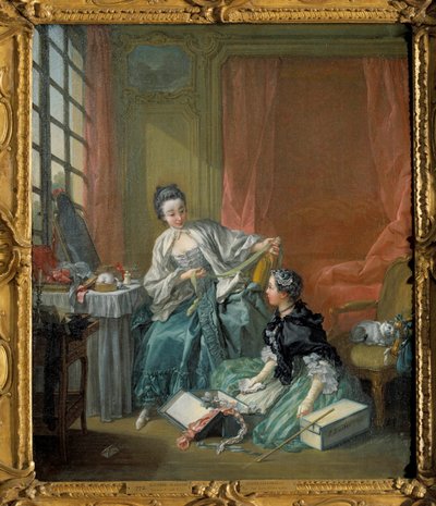 De modehandelaar door François Boucher